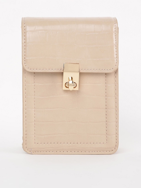

Ginger by Lifestyle Women Beige Textured Sling Bag