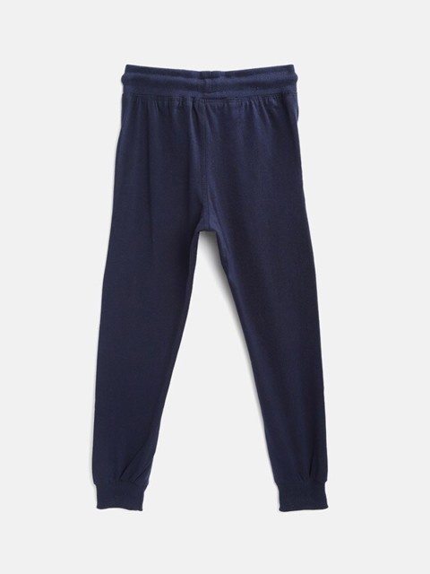 

CHIMPRALA Boys Navy Blue Cotton Track Pants Lower