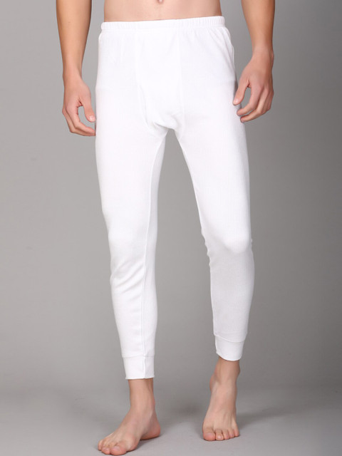 

Aerowarm Men White Solid Thermal Bottoms
