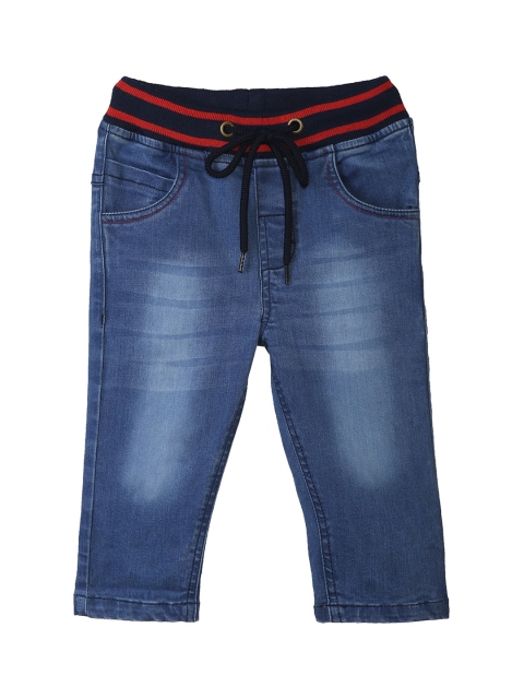 

612 league Boys Blue Classic Heavy Fade Cotton Jeans