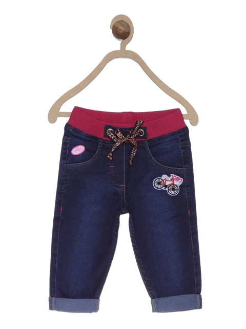 

612 league Girls Navy Blue Classic Jeans