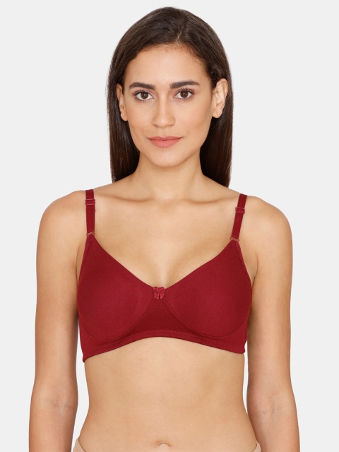 

Rosaline by Zivame Maroon Non Wired Non Padded Seamless Bra