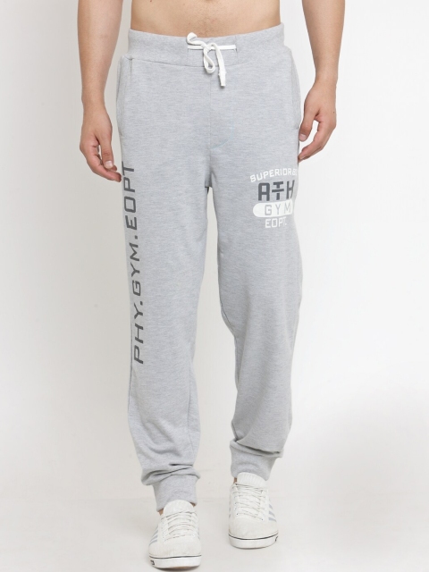 

JAINISH Men Grey Printed Cotton Joggers