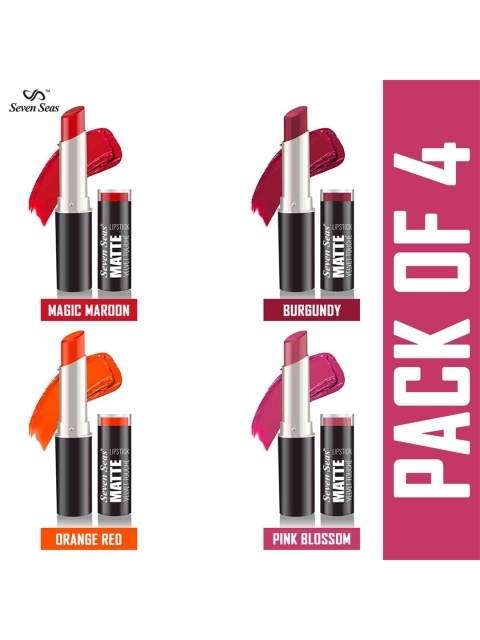 

Seven Seas Pack Of 4 Matte Velvet Touche Lipstick, Multi
