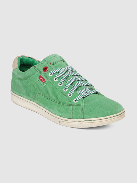 

Levis Men Green Solid Sneakers
