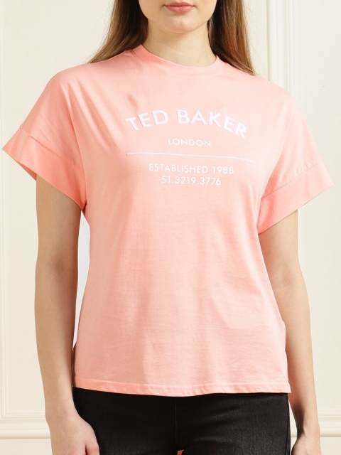 

Ted Baker Pink Printed Cotton Top