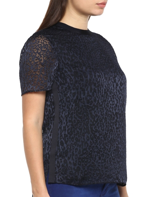 

Ted Baker Navy Blue Net Top