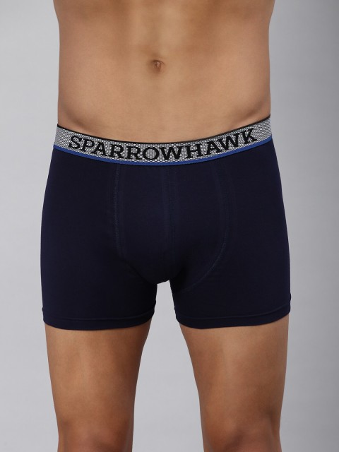 

SPARROWHAWK Men Navy Blue Solid Cotton Trunk 1221MTKSONY1LT06