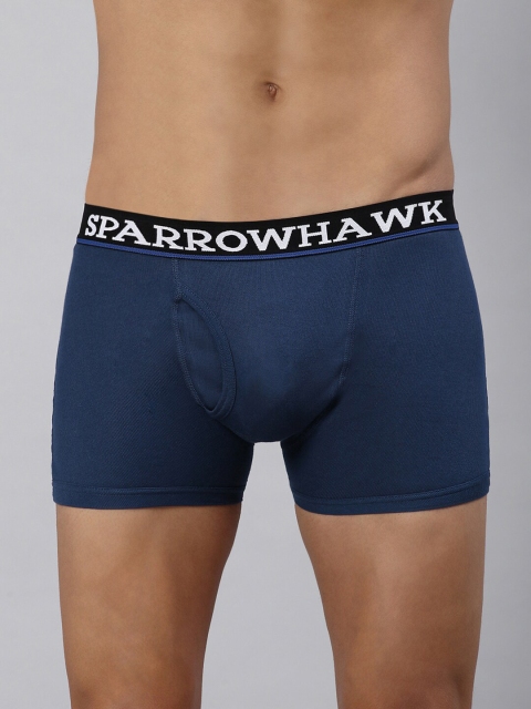 

SPARROWHAWK Men Blue Stretchable Cotton Trunk 1221MTKSOAB1RI04