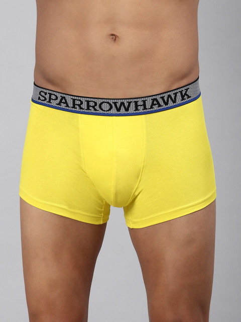 

SPARROWHAWK Men Yellow Solid Cotton Trunk 1221MTKSOLY1ST05