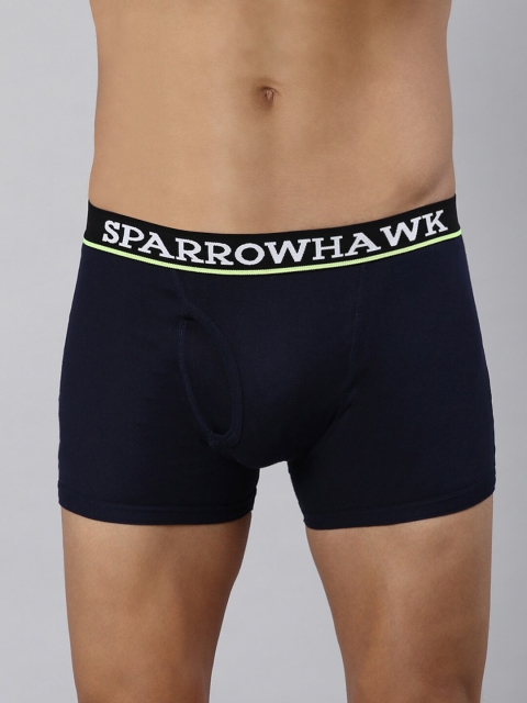 

SPARROWHAWK Men Navy Blue Solid Cotton Trunk 1221MTKSONY1RI01