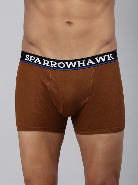 

SPARROWHAWK Men Mustard-Yellow Solid Cotton Trunk SPHKTRNK53304652
