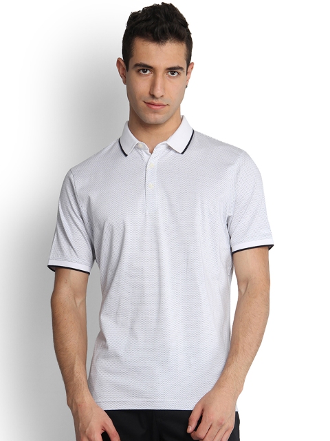 

Blackberrys Men White Solid Slim Fit Polo T-shirt