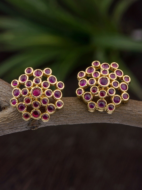 

AK Fashion Jewellery Red Contemporary Studs Earrings