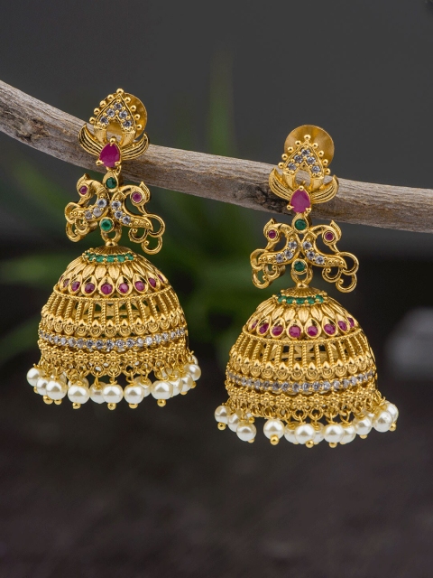 

AK Fashion Jewellery Multicoloured Contemporary Jhumkas Earrings, Multi