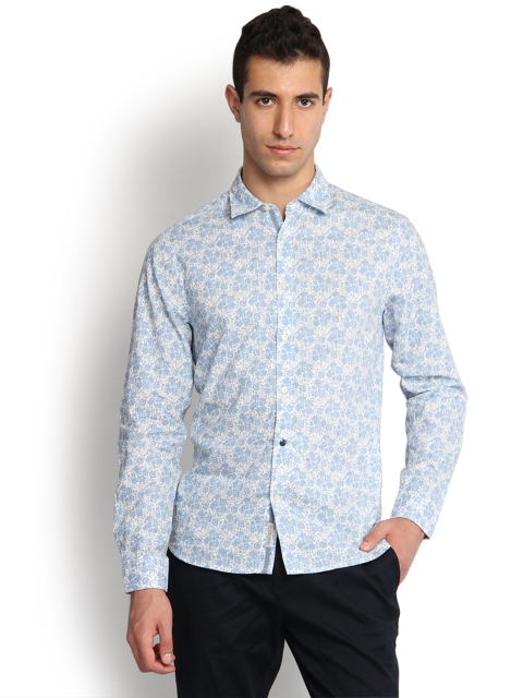 

Blackberrys Men Blue Slim Fit Printed Casual Shirt