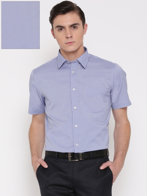 

Blackberrys Men Blue Slim Fit Solid Formal Shirt