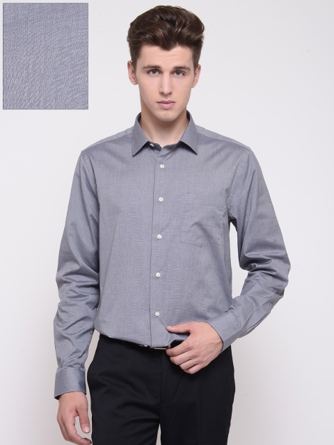 

Blackberrys Men Grey Smart Fit Solid Formal Shirt