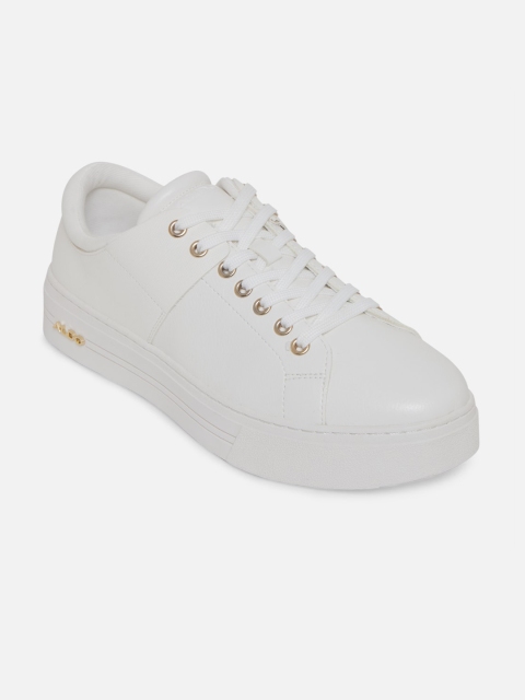 

ALDO Men White Solid Sneakers