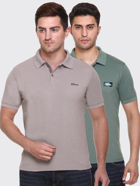 

Obaan Men Pack Of 2 T-shirts, Grey