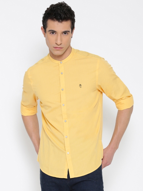 

Blackberrys Men Yellow Slim Fit Solid Casual Shirt