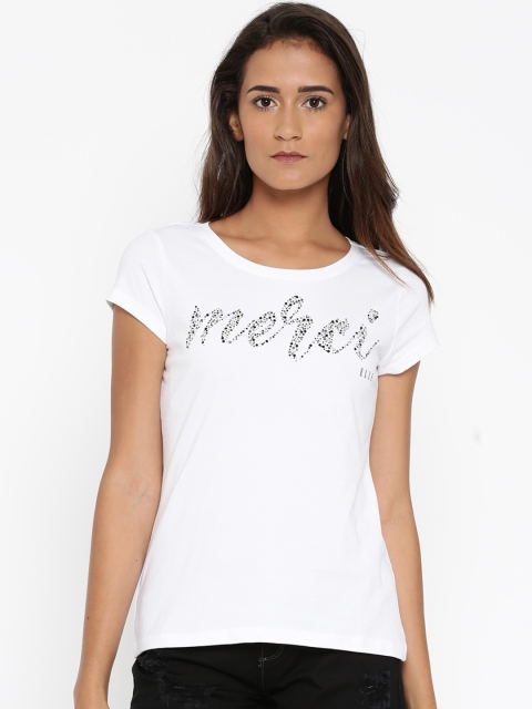 

ELLE Women White Solid Top