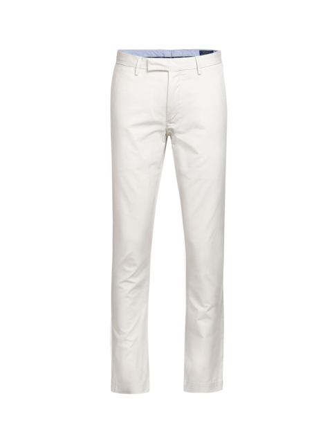 

Polo Ralph Lauren Men Grey Solid Regular Fit Cotton Trousers