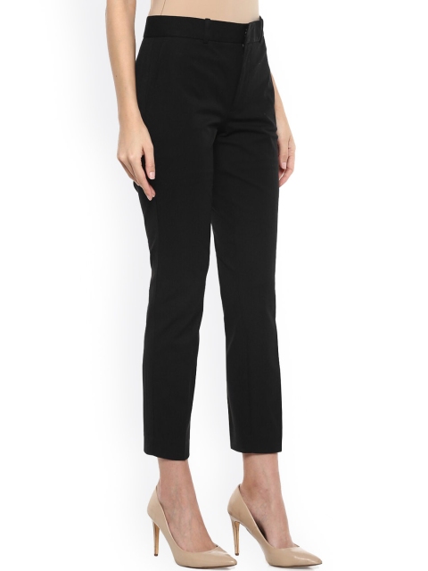 

Polo Ralph Lauren Women Black Cotton Formal Trousers