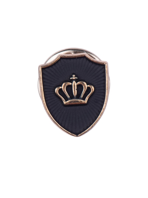 

The Tie Hub Men Blue Brass King Crown Lapel Pin