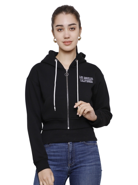 

DECHEN Women Black Sweatshirt