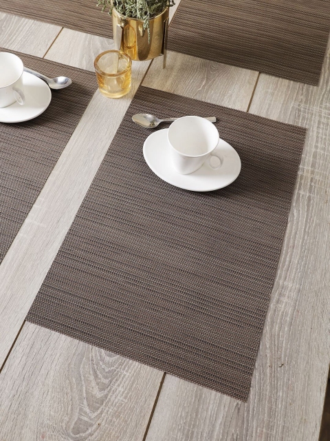 

BIANCA Set Of 6 Brown Woven Table Placemats