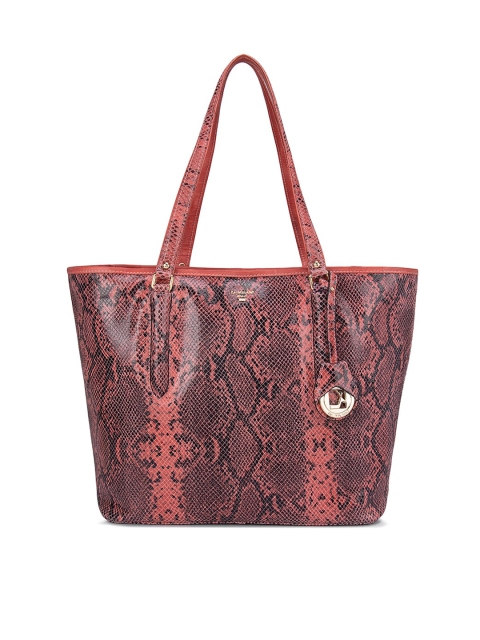 

Da Milano Rose Printed Leather Structured Shoulder Bag