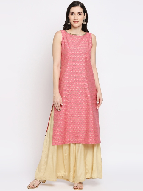 

Ethnicity Women Pink Kurta