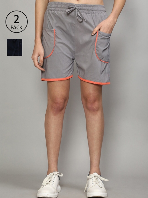 

GRACIT Women Grey Running Sports Shorts