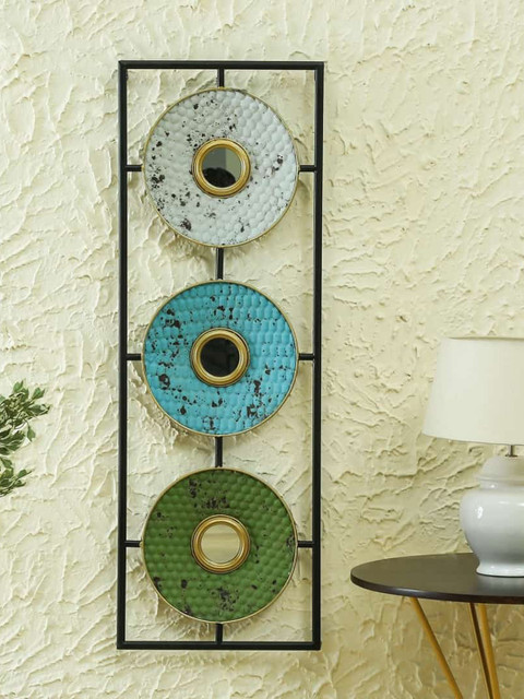 

vedas Metallic-Toned Showpiece Wall Decor, Camel brown