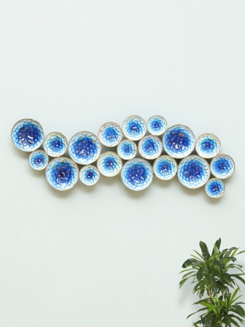 

vedas Metallic-Toned & Blue W-Blue Lagoon Wall Dcor
