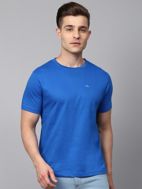 

SPARROWHAWK Men Blue Cotton T-shirt