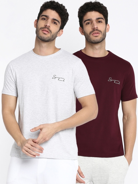 

SPARROWHAWK Men Pack of 2 Cotton T-shirt, White