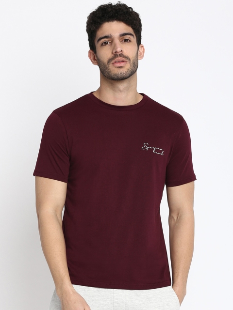 

SPARROWHAWK Men Maroon T-shirt