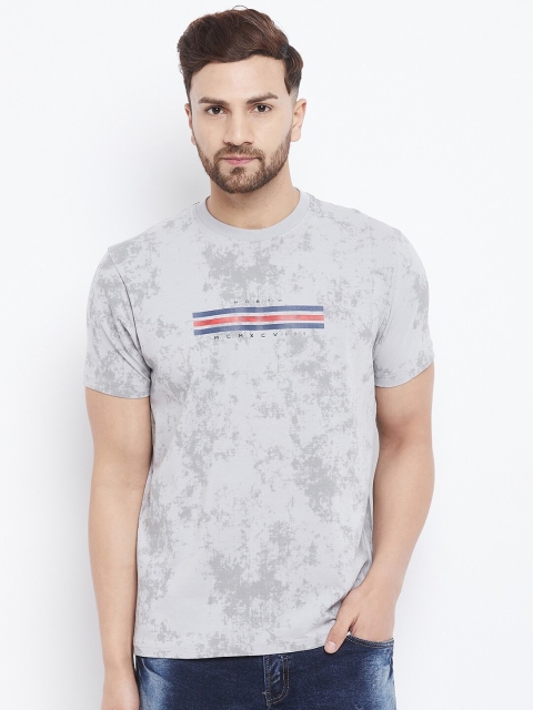 

98 Degree North Men Grey Printed T-shirt
