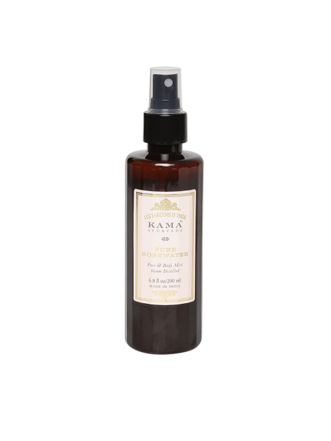 

KAMA AYURVEDA Sustainable Unisex Pure Rosewater Face Body Mist, Black