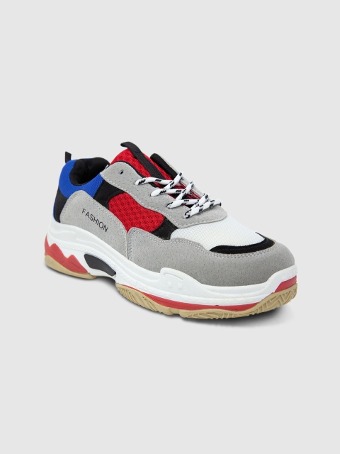 

LYKKEIN Women Multicoloured Colourblocked Chunky Sole Sneakers, Multi