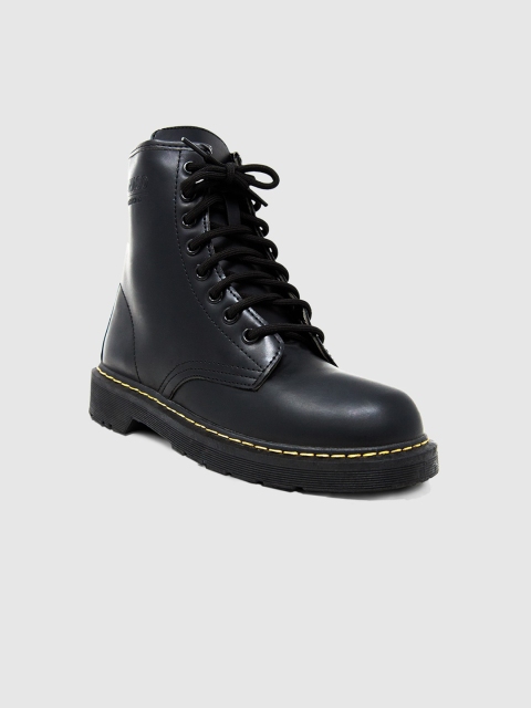 

LYKKEIN Women Black Flat Boots
