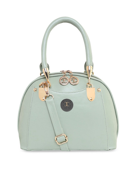 

ESBEDA Green PU Half Moon Handheld Bag