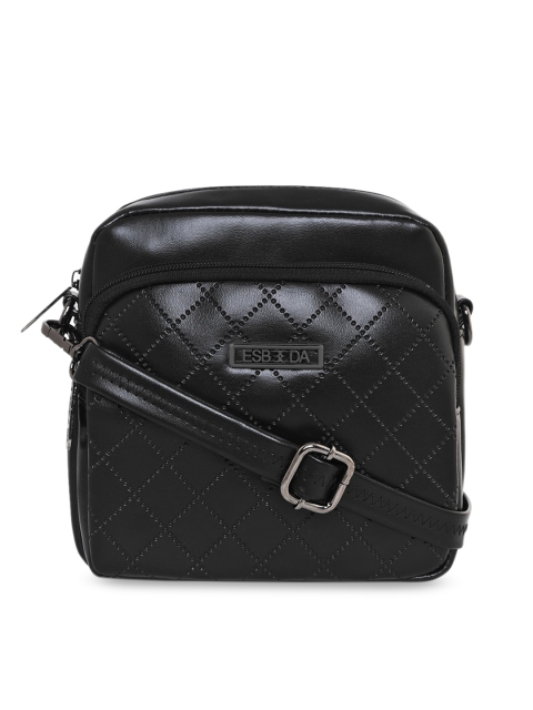 

ESBEDA Women Black Textured Sling Bag