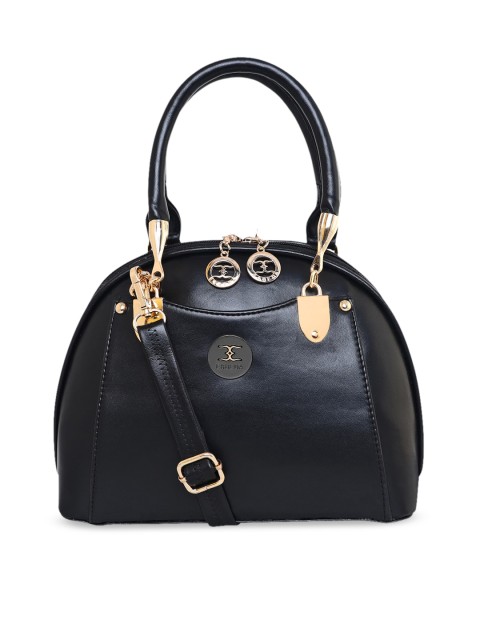 

ESBEDA Black PU Structured Handheld Bag