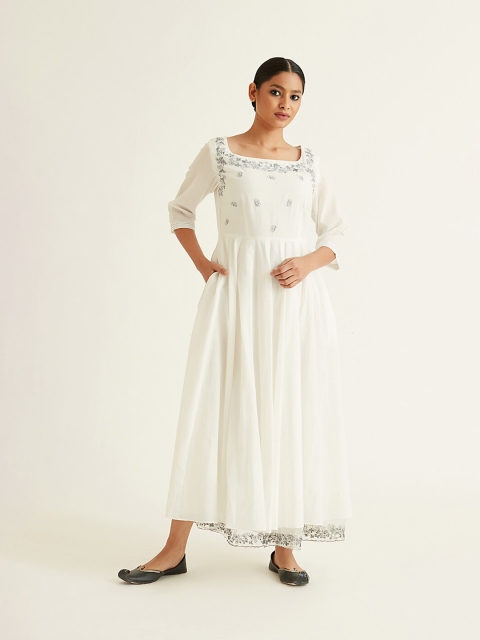 

Ancestry White A-Line Dress