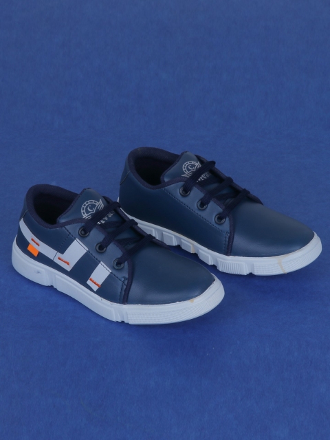 

FEETWELL SHOES Kids Blue Colourblocked Sneakers