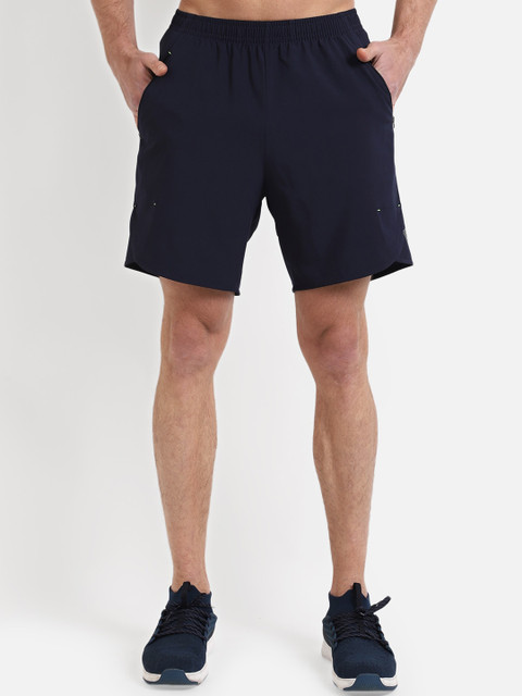 

VEGA Men Navy Blue Solid Slim Fit Rapid-Dry Running Sports Shorts