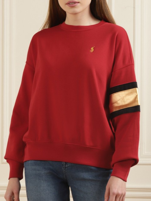 

Polo Ralph Lauren Women Red Pure Cotton Sweatshirt